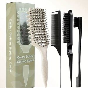 Curler Define Styling Comb Set - Black and White